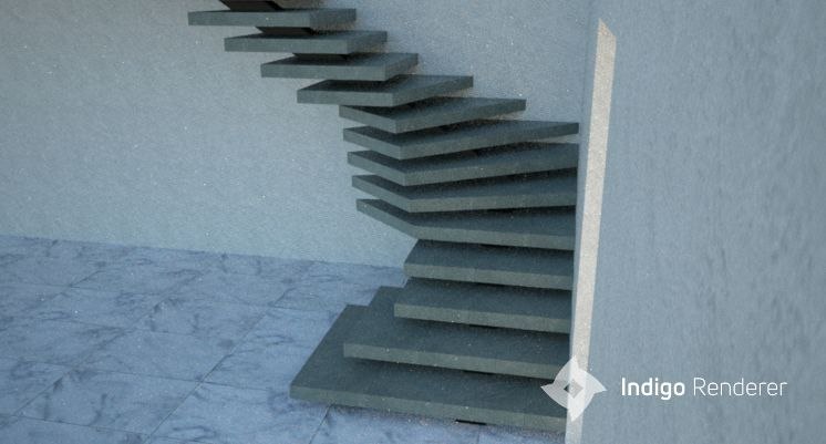Консольні сходи · 3D-візуалізація